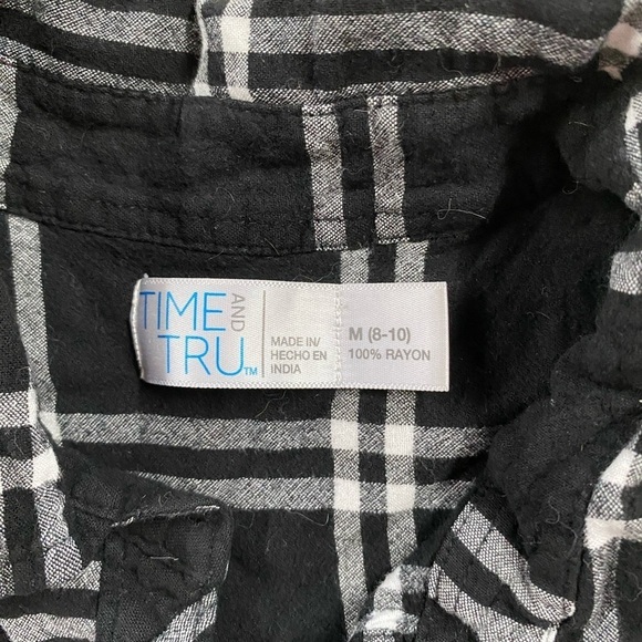 Time & True Long Sleeve Shirt size M(8-10) (CX) - Picture 4 of 7